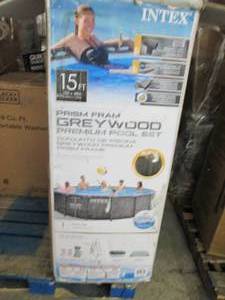 intex 15 ft premium pool set, looks...
