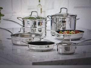 11 pc stainless steel cookware ...