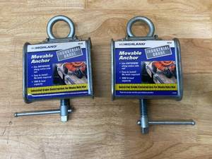 HIGHLAND Lot of 2-  Industrial Grade Movable Anchors