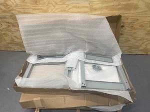 PRO-LINE Lot of 2-  24 in x 24 in x 30 in Steel Balance Tables with 1,000 lb Load Capacity, Gray