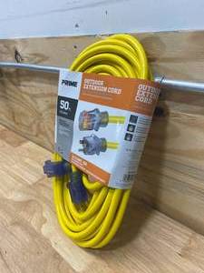 PRIME 50 Ft. Outdoor Heavy Duty Extension Cord - 123 Gauge
