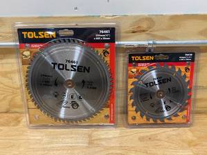 TOLSEN 10 and 7 14 TCT Saw Blades (for wood)