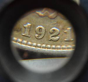 lot 837 image: 1921 D Morgan Dollar - graded VG by JMBullion in sleeve