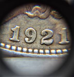 lot 838 image: 1921 D Morgan Dollar - graded VG by JMBullion in sleeve