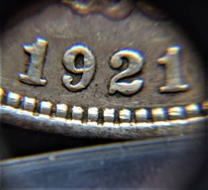 lot 839 image: 1921 P Morgan Dollar - graded VG by JMBullion in sleeve
