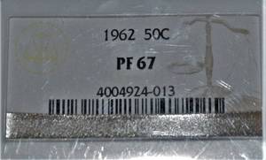 lot 847 image: 1962 Proof Franklin Half Dollar