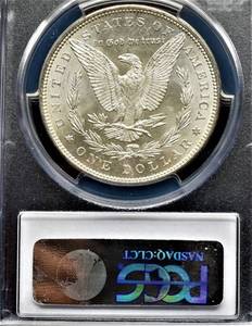 lot 866 image: 1883 P Morgan Silver Dollar - MS 63, Graded by PGCS, Choice Uncirculated