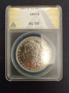 1897 Morgan Dollar - AU50