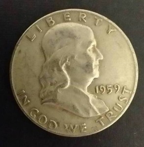 1959-D 90% Silver Franklin Half Dollar