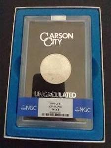 1885-CC Morgan - GSA Hoard - MS63 With COA & Box