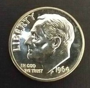 1964 Proof Silver Dime