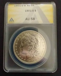 1901-O Morgan Dollar - AU58