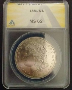 1881-S Morgan Dollar - MS62