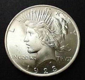 1923 Peace Dollar