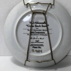 lot 4 image: Come Back Soon Hummel Plate # R4694 by The Danbury Mint