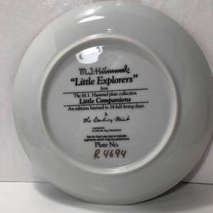 lot 11 image: Little Explorers Hummel Plate # 4694 by The Danbury Mint