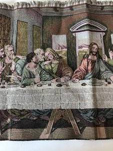 lot 21 image: Last Supper Tapestry from Spain