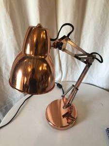 lot 89 image: Copper Flexible Desk Lamp