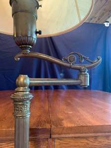 Heavy Brass and Marble Floor Lamp