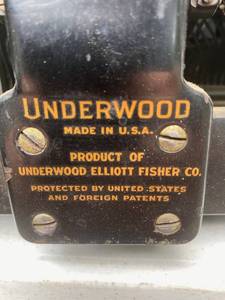 Underwood Typewriter