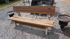 Wood Outside Bench---72 Long  x  24 Deep