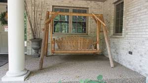 Log Wood Swing--Treated Wood