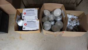 Three Boxes Of Light Bulbs