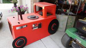 Tractor Made Out Of Cardboard