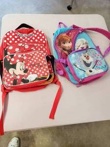 Two Backpacks--Minnie Mouse & Frozen