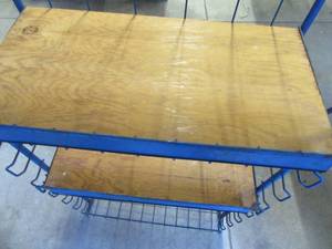 Blue Shelving Unit For Storage