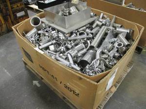 Bin of Misc. Stainless Steel
