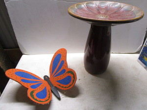 Bird Bath, Butterfly & Net