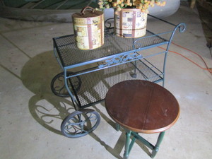 Tea Cart, Table & Dcor