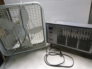 Heater, Box Fan