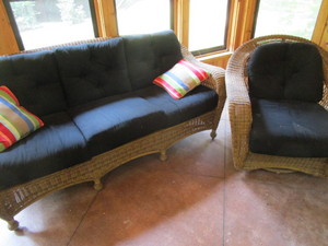 Wicker Porch Set