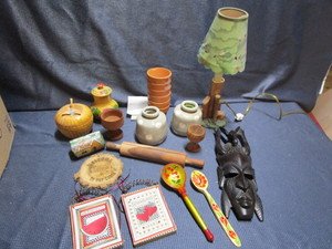 Lamp, Pots, Mask