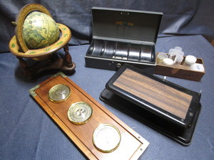 Globe, Cash Box, Weather Station