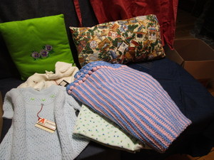 Childrens Blankets, Apron, Dresses