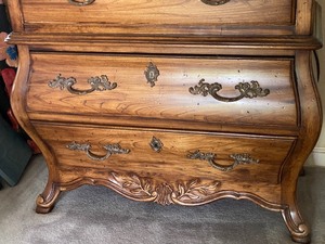 lot 9 image: Vintage High Boy Chest of Drawers