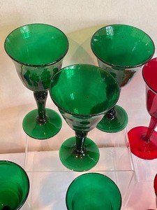 lot 51 image: Beautiful Colored Stemware