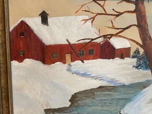 lot 120 image: Oil on Board Painting by Mrs. Chester F. Peterson