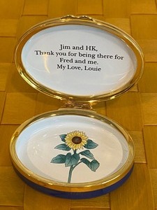 lot 112 image: Halcyon Days Enamel Trinket Box