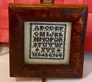 lot 90 image: Two Miniature Framed Samplers