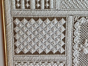 lot 268 image: Framed Hand Crafted Needlepoint