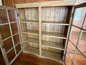 lot 255 image: Charming and Wonderful Double Door Glass Front Cabinet