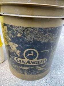 lot 210 image: Frabill Flow Troll Minnow Bucket and Padded Seat Ice Fishing Bucket