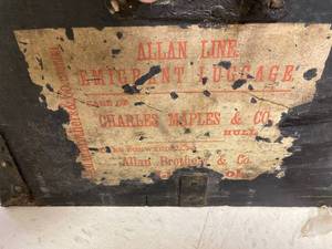 lot 227 image: Vintage Charles Maples and Company Travel Trunk