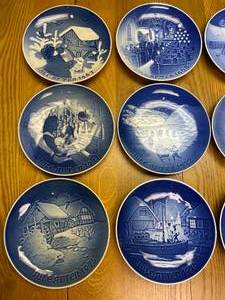 lot 231 image: 12 Bing and Grondahl Jule After Collectable Plates