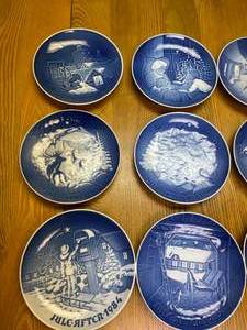 lot 233 image: 12 Bing and Grondahl Jule After Collectable Plates
