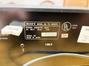 lot 246 image: Sony Stereo Cassette Deck